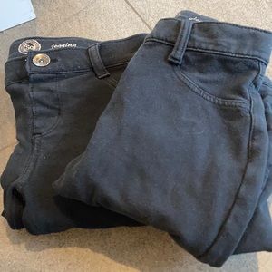 Two pairs of SO skinny jeggings